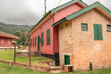 An abandoned British trainstation, in Santo Andre SP Brazil.