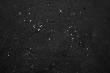 Black wall background. Concrete texture