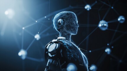 A high tech AI powered automated legal assistant, virtual assistant providing real-time legal advice based on case data and precedents, Legal tech style