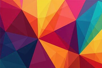 Obraz premium Geometric shapes, vibrant color blocks, modern style, textile, geometric