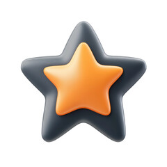 Creative star design digital art abstract studio top view concept