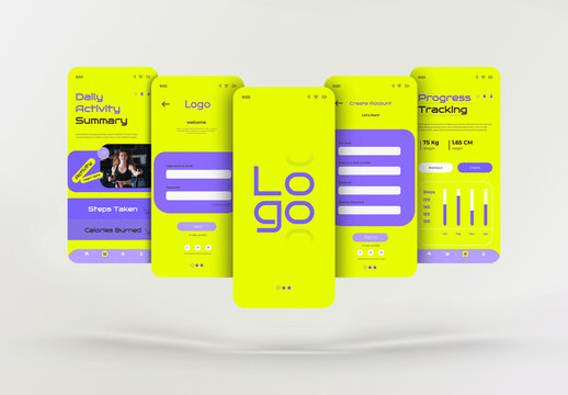 Fitness Mobile App UI Kit