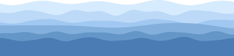 Abstract blue wave pattern - flowing ocean-inspired design with gradient waves.