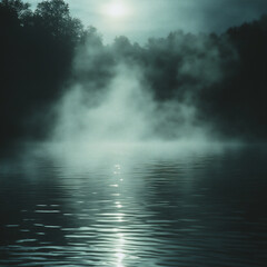 Fototapeta premium enchanted misty river