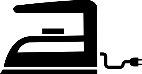 Iron icon. Isometric vector of smoothing-iron for web and app design isolated on transparent background. Home appliance, Steam generator ironing laundry symbol heat clothe iron.