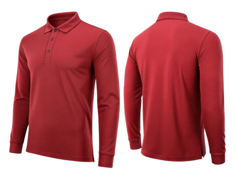 stylish red polo shirt template designed for comfort and versatility, perfect for casual or semi formal occasions