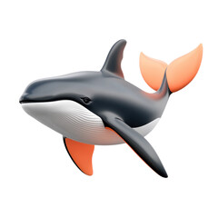 Obraz premium Dolphin playful action in ocean water marine life vibrant environment