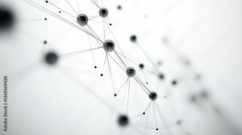 Poster abstract network structure visualization