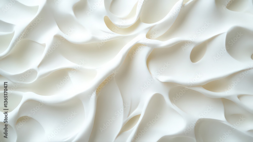 Poster abstract white textured surface with swirling patterns