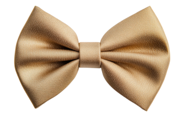 Elegant gold bow tie accessory for formal attire and events, cut out