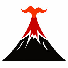 Volcano icon vector illustration