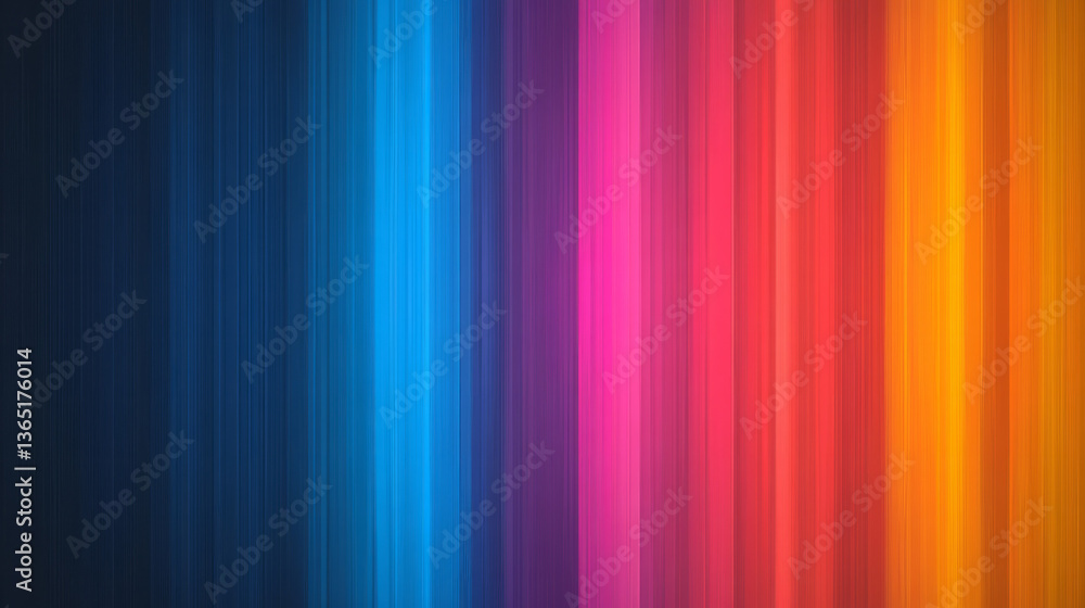 Poster a vibrant digital art background with colorful vertical streaks, set on a dark canvas to create an