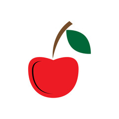 vector illustration of an apple