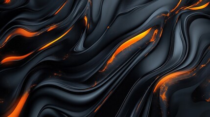 Obraz premium Abstract dark flowing liquid texture background