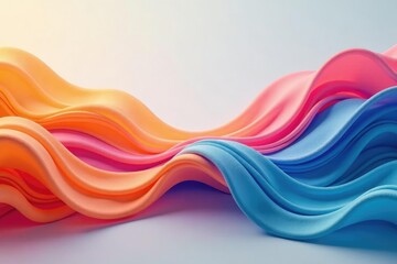 Obraz premium Fluid organic curves, flowing lines, subtle shading, wallpaper, ripple