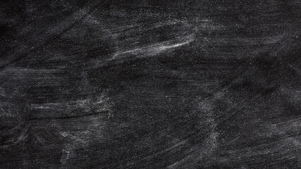 Black empty school chalk board. Empty space to enter text or insert graphics. Concept in education or business.