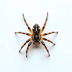 Obraz premium A single spider on white background