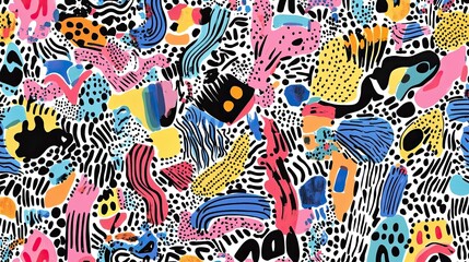 Naklejka premium Colorful Organic Shapes
