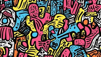 Obraz premium Colorful Organic Shapes