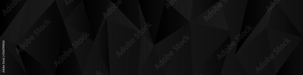 Poster abstract geometric pattern in black and gray tones for modern background design.