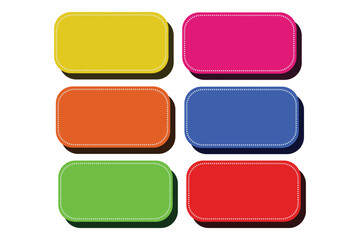 set of colorful buttons