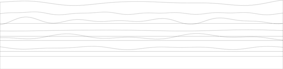Minimalist abstract line art with flowing curves and horizontal stripes.