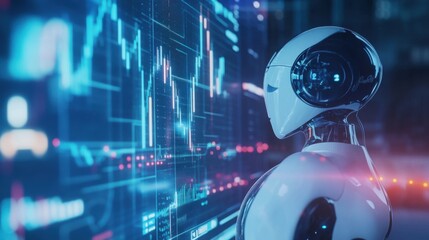 An AI powered automated financial advisory tool, providing personalized investment advice based on market trends and user risk tolerance, Finance tech style