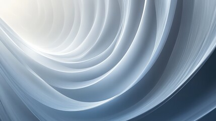 Obraz premium Abstract Light Gray Curvilinear Design
