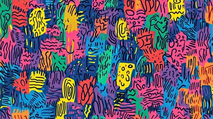 Naklejka premium Colorful Scribbles