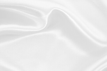 White fabric texture for background and design, beautiful pattern of silk or linen.