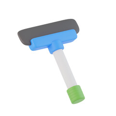 Mirror Wiper 3D Icon, 3D rendering