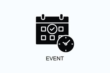 Event Icon Or Logo Isolated Illustration