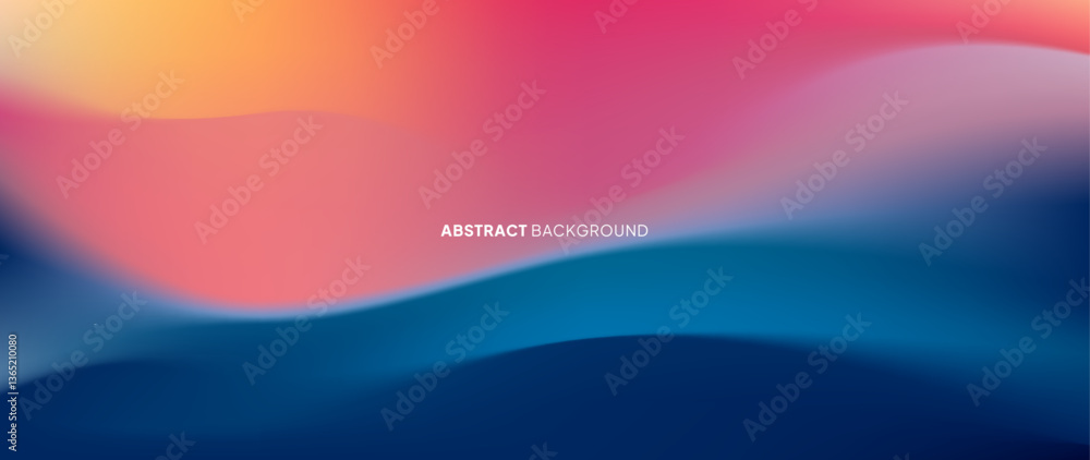 Aufkleber a colorful abstract gradient background that has a unique mix of colors. the beautiful and subtle wa