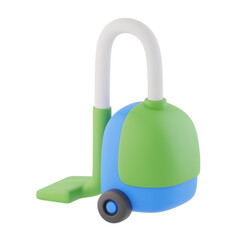 Vacuum Cleaner 3D Icon, 3D rendering