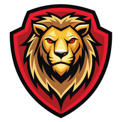 Fierce tribal lion head logo vector illustration with wild and powerful logo design