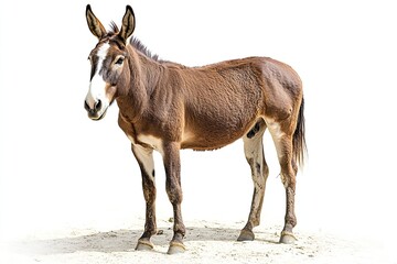 Obraz premium Mule isolated on white background