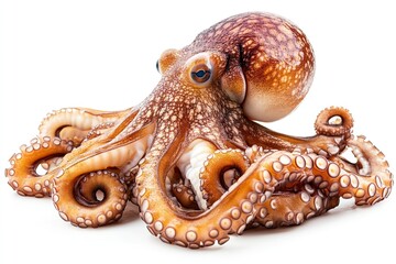 Octopus isolated on white background