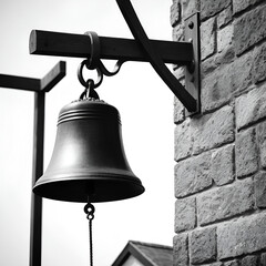 Fototapeta premium Church Bell Rings: A Moment of Faith