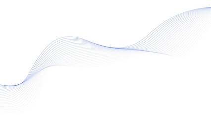 Smooth Blue Wave Abstract Line Background
