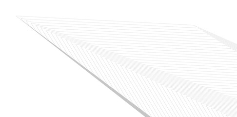 Naklejka premium Minimalist Abstract Line Art - Geometric Architecture and Futuristic Design - Vector Illustration