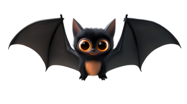 bat isolated on white background