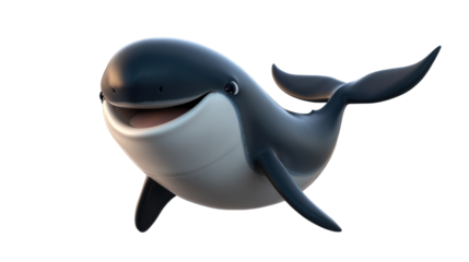 3d render of a white shark in a helmet