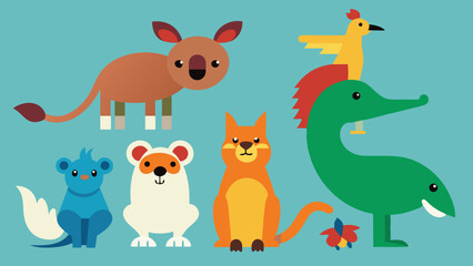 Animal set vector