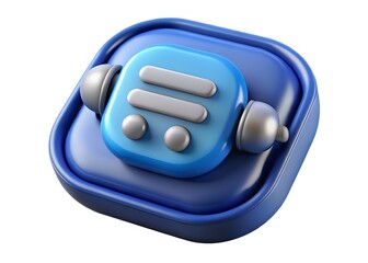 Digital Audio Device Icon: An artistic, contemporary icon symbolizing modern listening technology, exuding simplicity, and functionality. Perfect for tech-related design.