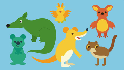 Animal set vector