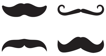 different mustache collection. set of mustache. collection of mustaches. set of mustaches icon