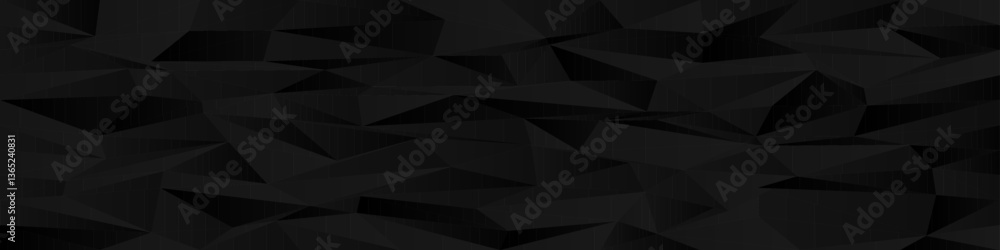 Poster geometric abstract black polygonal pattern for modern design concepts.
