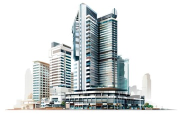 Architecture building skyscraper cityscape.