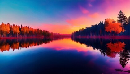 Fototapeta premium Nature's artistry is revealed in stillness. 