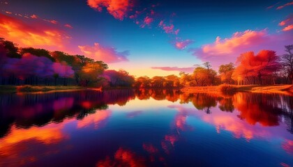 Obraz premium The symmetry reflects the essence of nature's grace. 